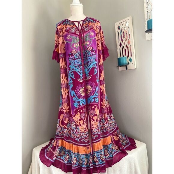 Free People - Back To Barcelona Kaftan dress size XS/TP - Picture 5 of 5